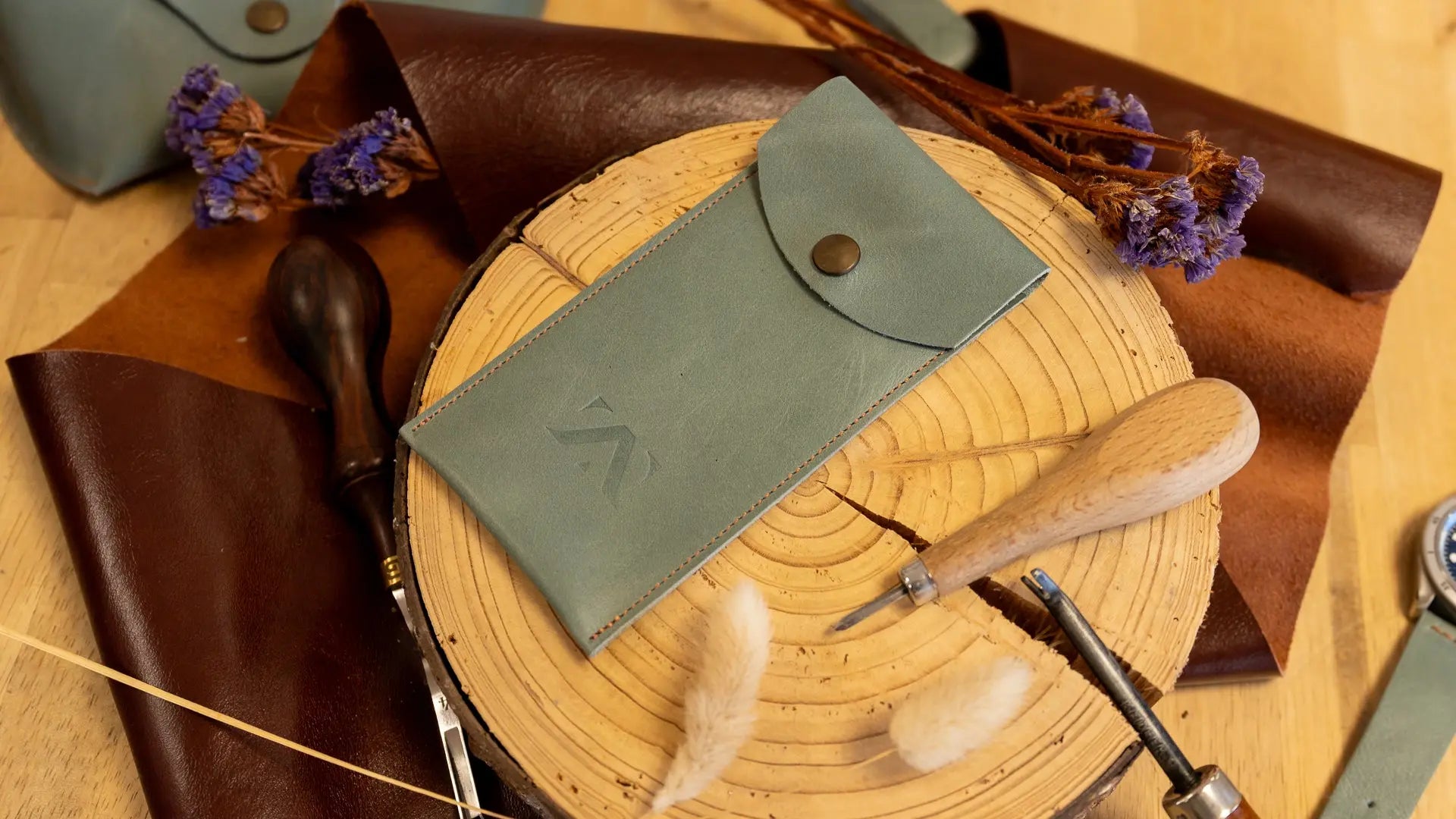 Pochette de montre Aqua Grey Time Again