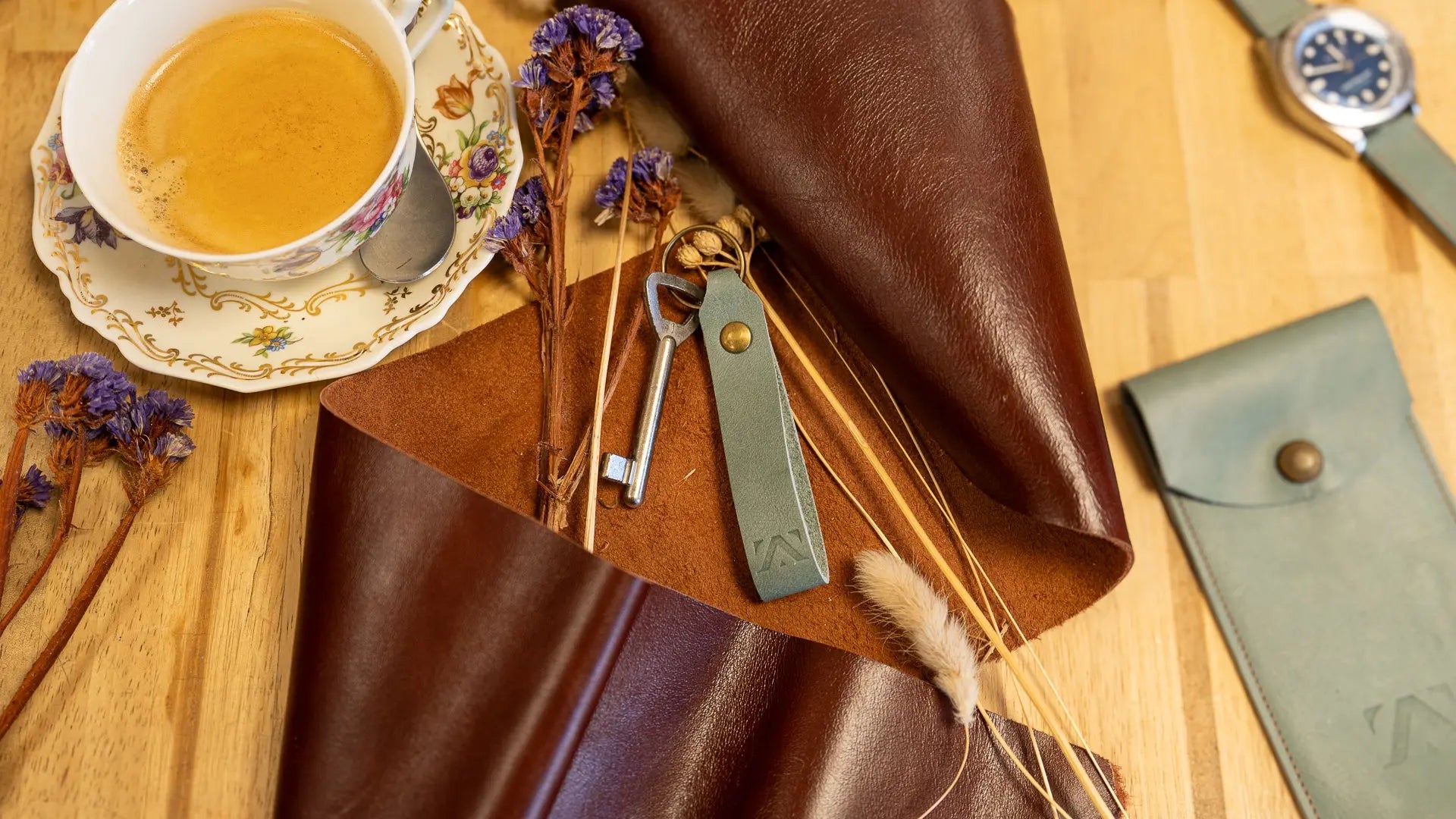 Porte clé Aqua Grey