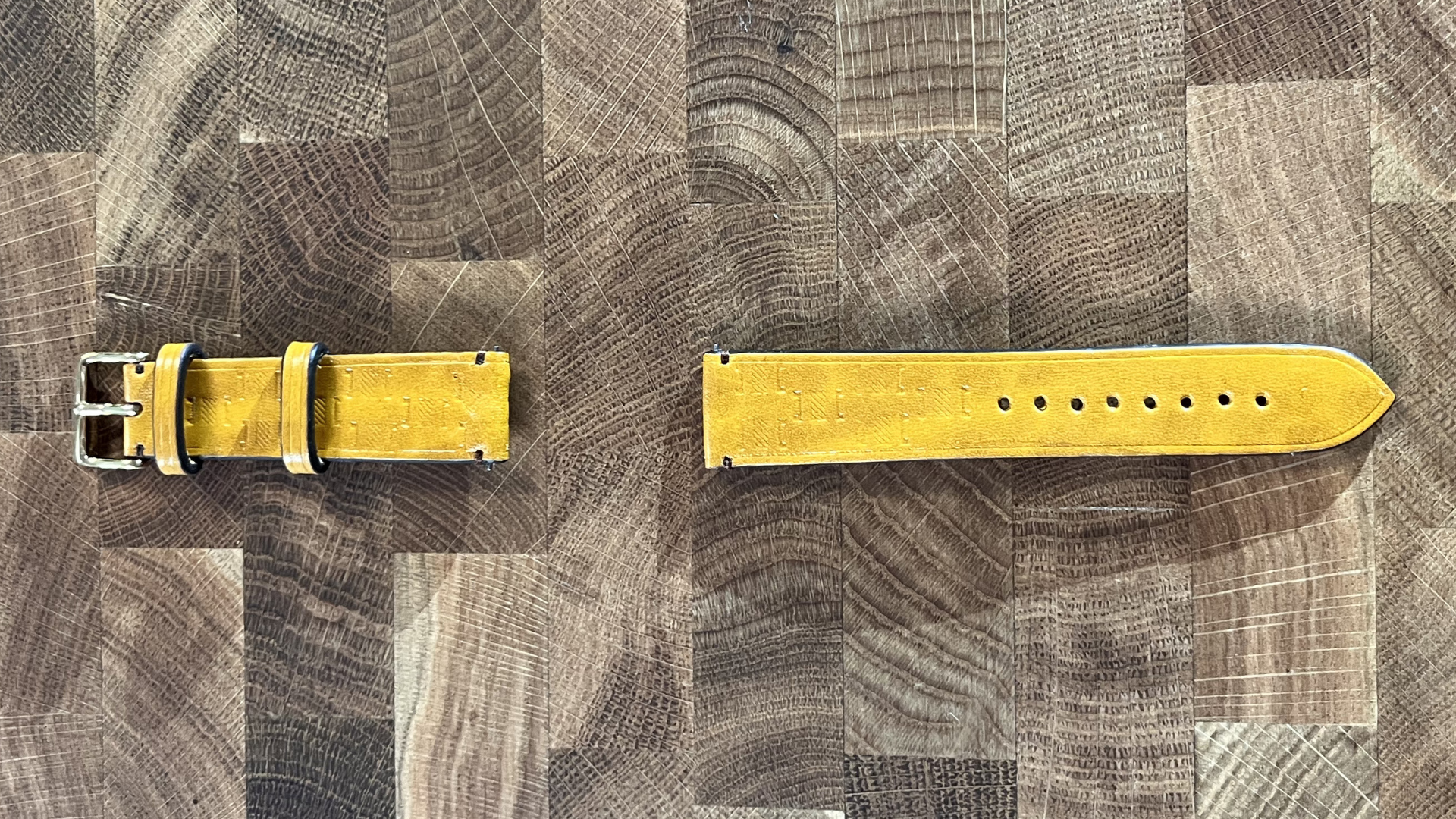 Bracelet de montre Façonné Jaune