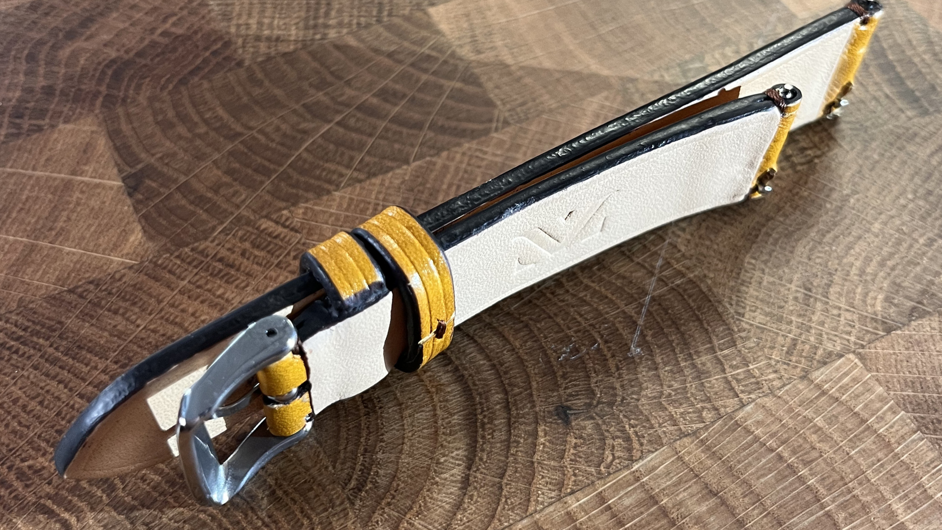 Bracelet de montre Façonné Jaune