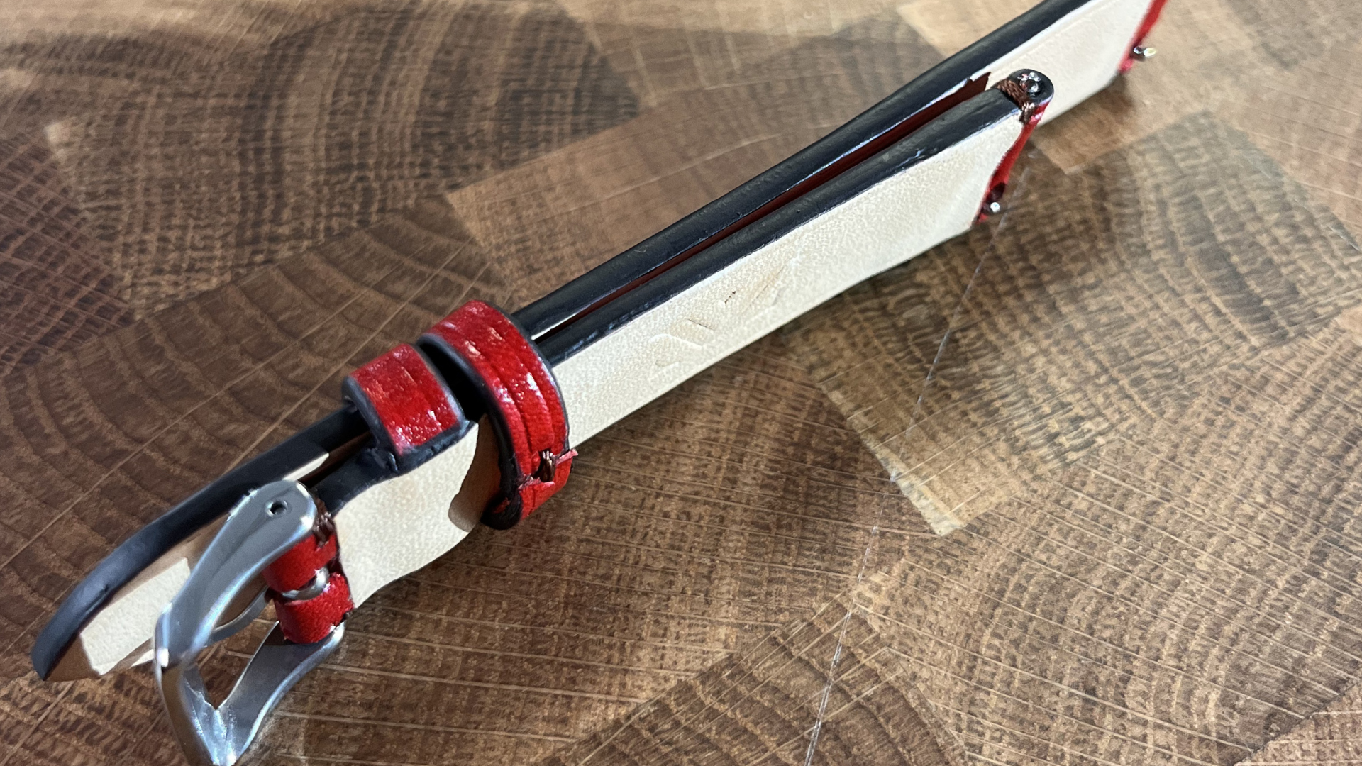 Bracelet de montre Façonné Rouge