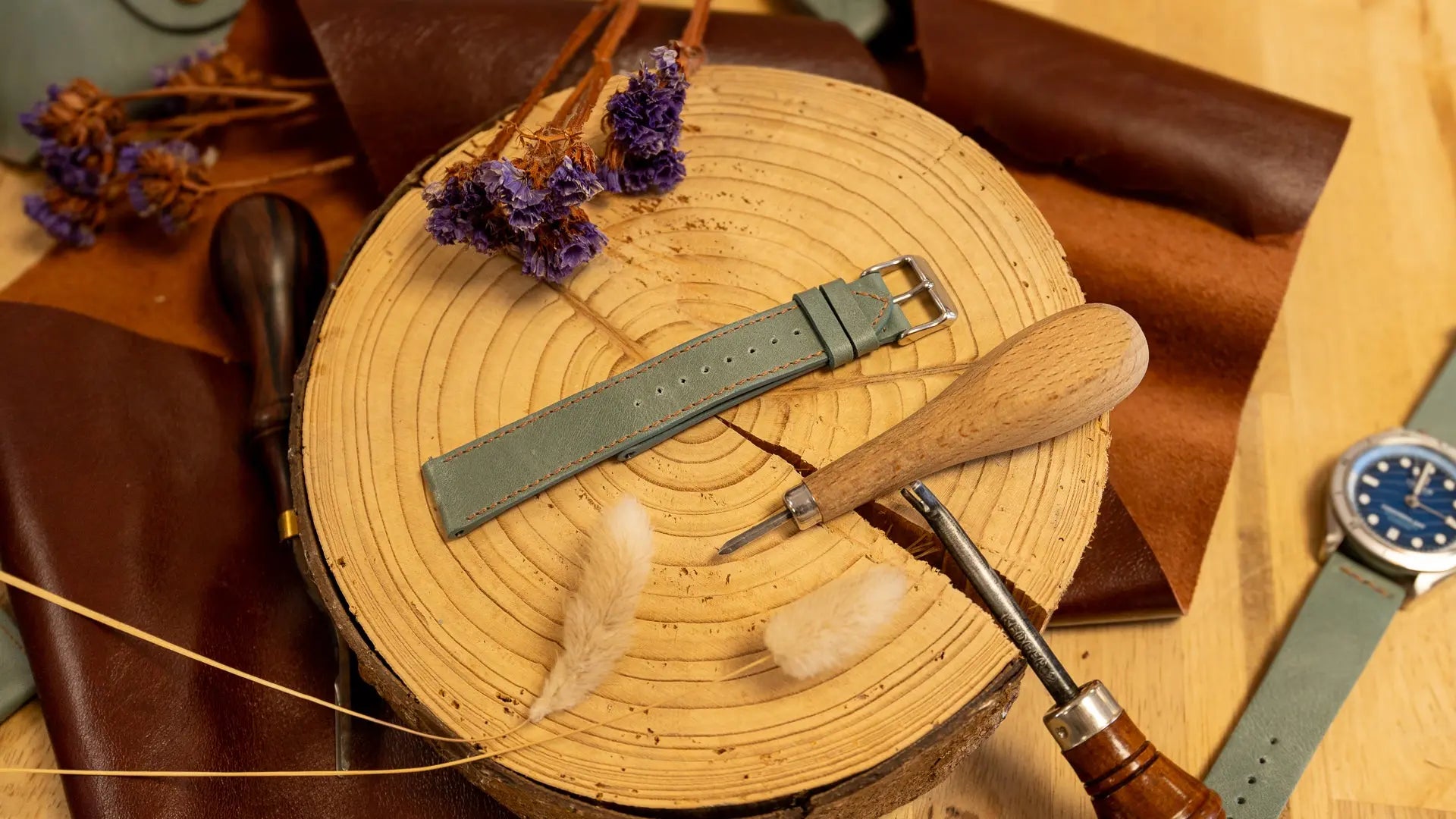 Bracelet de montre Signature Aqua grey