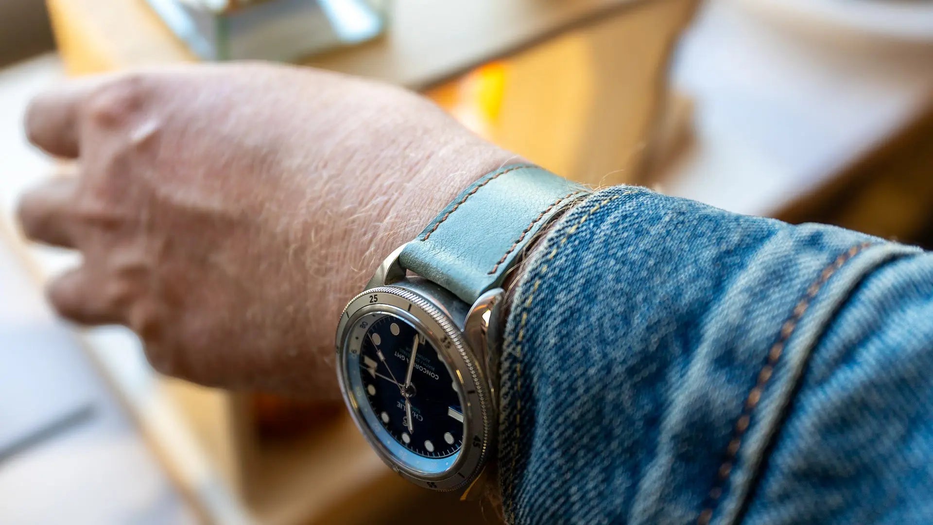 Bracelet de montre Signature Aqua grey