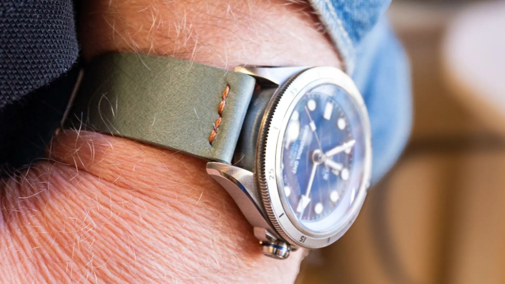 Bracelet de montre Vintage Aqua grey