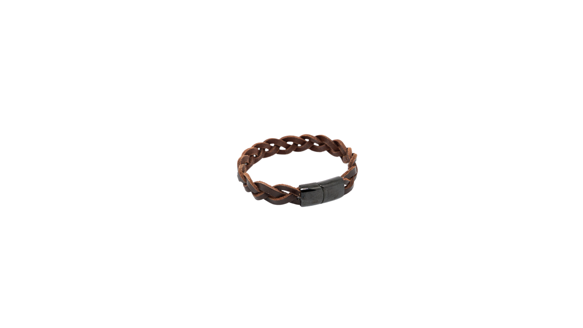 Bracelet tressé marron