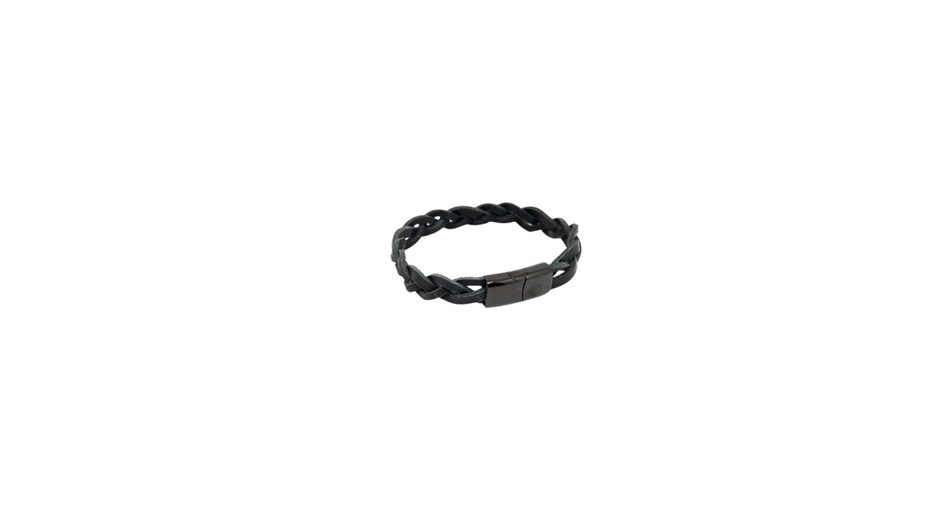 Bracelet tressé noir